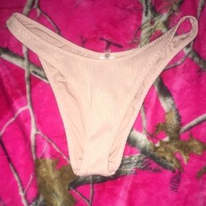 New Med size Forever21 beige bikini bottoms